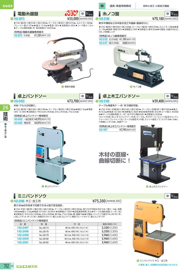 卓上糸のこ盤：FCW40SA